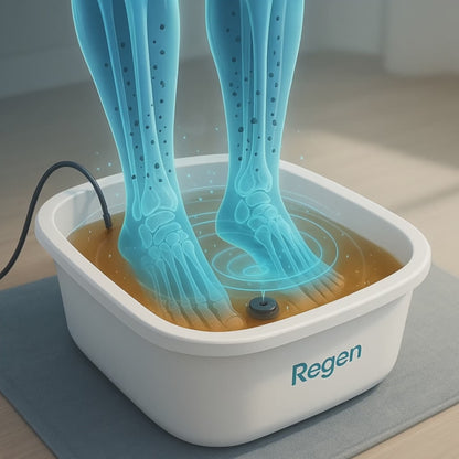 Regen Detoxis™ Detox Foot Bath – Deep Foot Detox Cleanse, Circulation & Pain Relief, Stress Reduction & Better Sleep